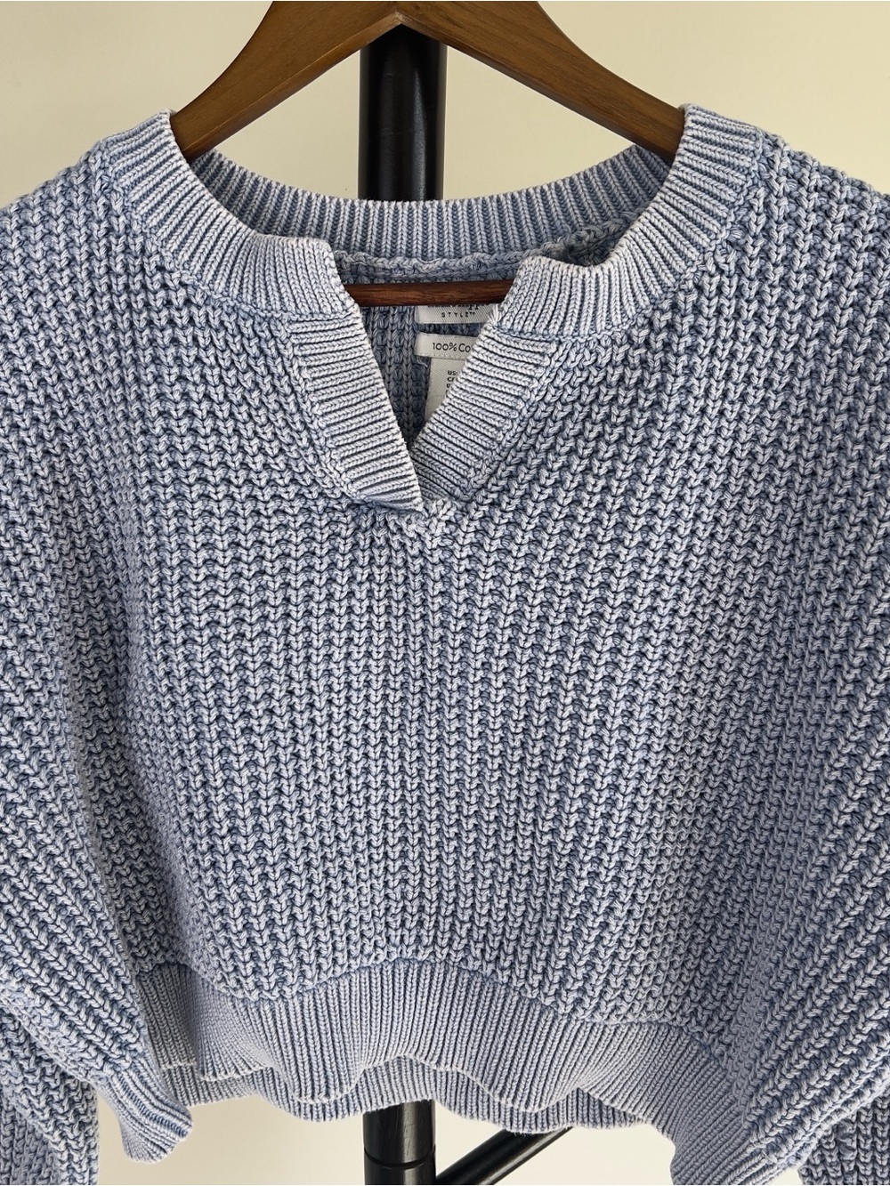Haute‎ Hippie Style Cropped Chunky Knit Sweater - Picture 2 of 8